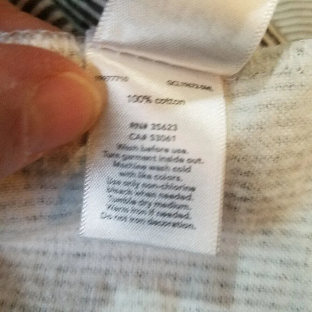 Carter's Gray White Striped Receiving Blanket Lovey Security Flannel 100% Cotton
